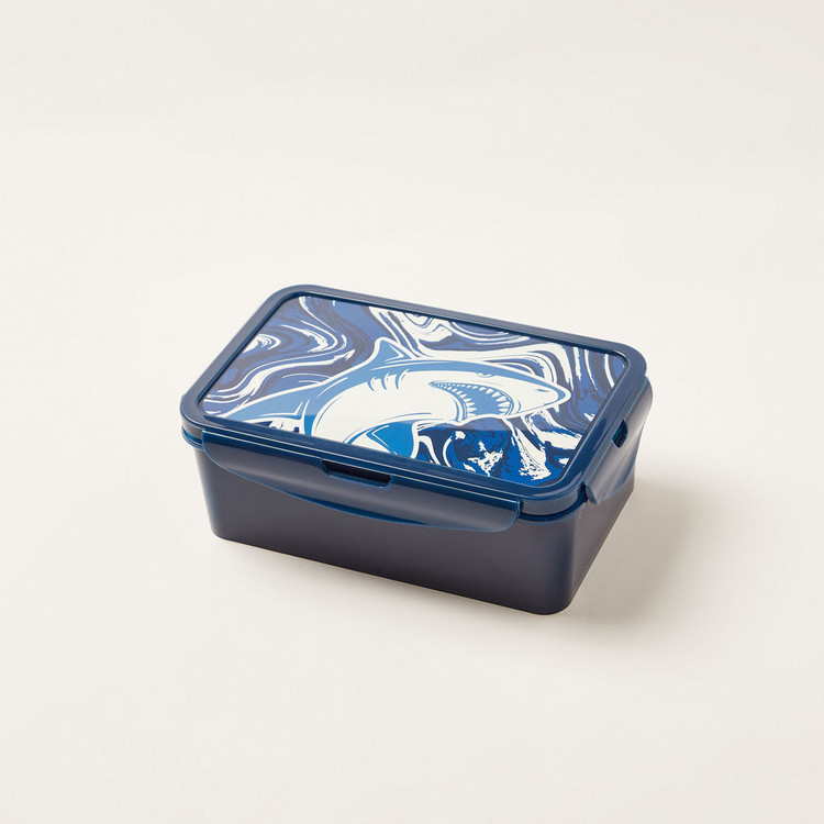 Juniors Printed Lunch Box with Clip Lock Lid
