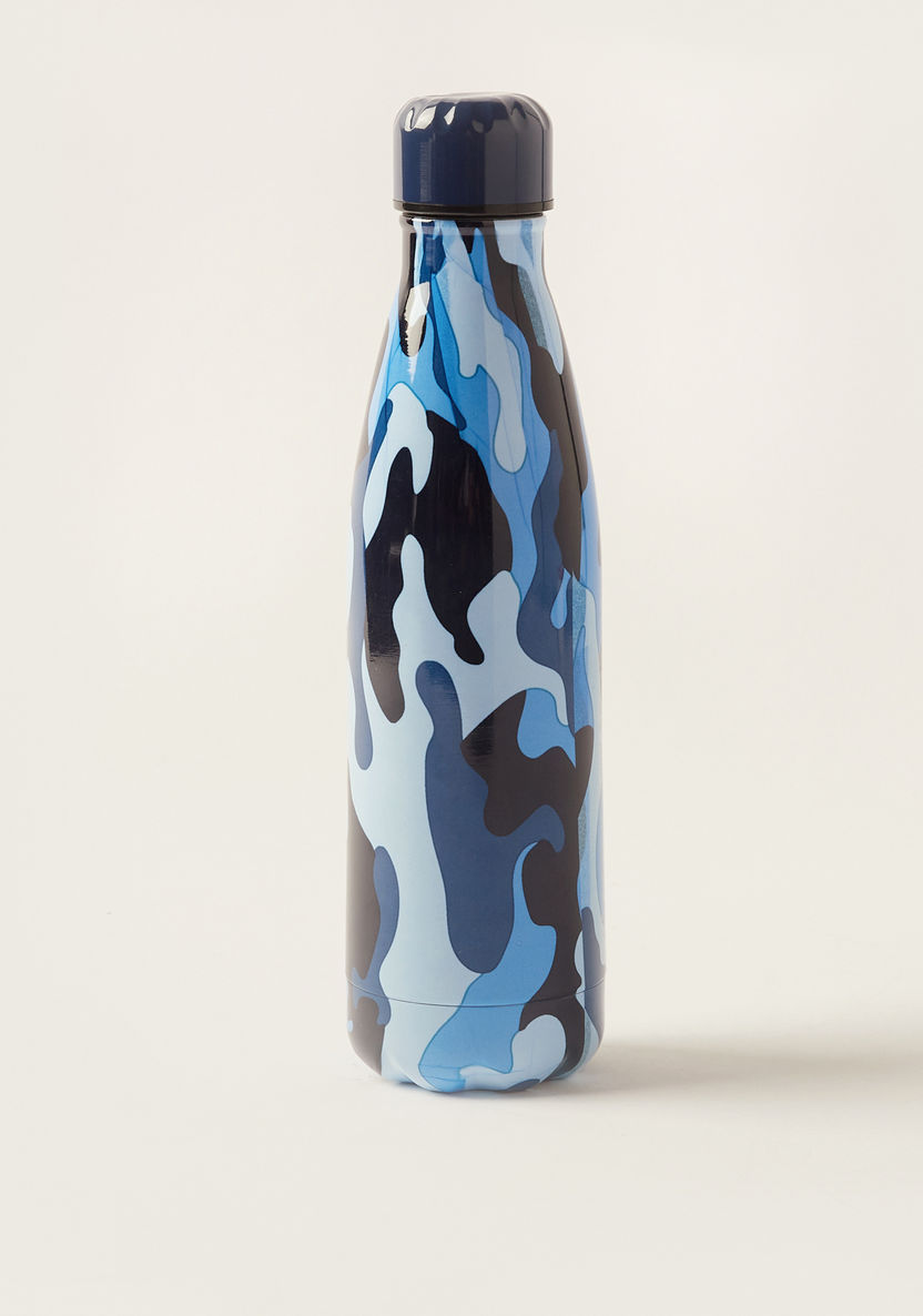 Juniors Camouflage Print Stainless Steel Water Bottle-Water Bottles-image-0
