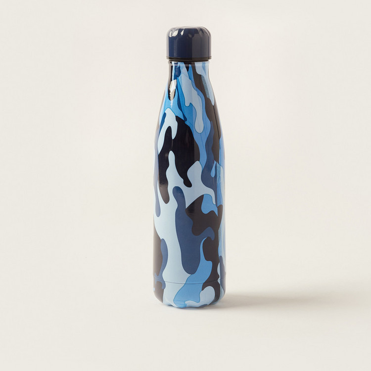 Juniors Camouflage Print Stainless Steel Water Bottle