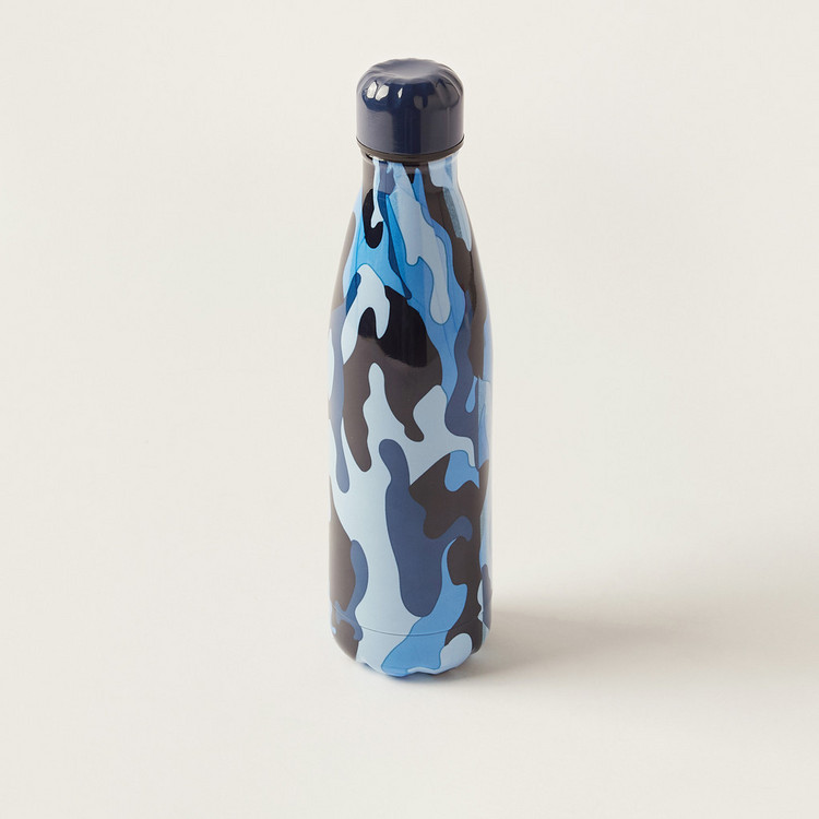 Juniors Camouflage Print Stainless Steel Water Bottle