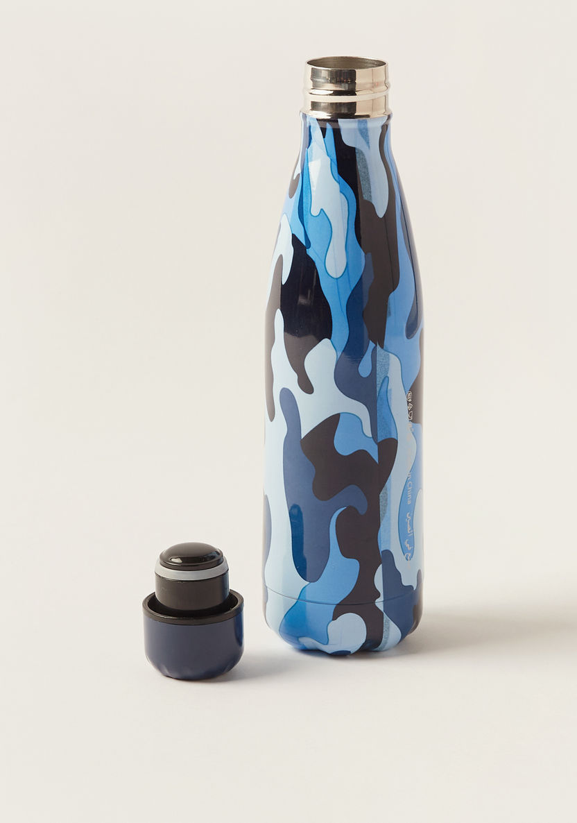 Juniors Camouflage Print Stainless Steel Water Bottle-Water Bottles-image-3