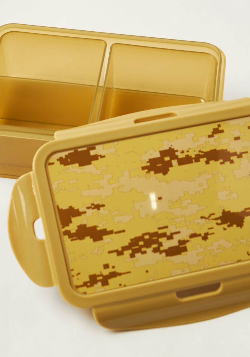 Juniors Camouflage Print Lunch Box with Lid and Clip Closure-Lunch Boxes-image-3