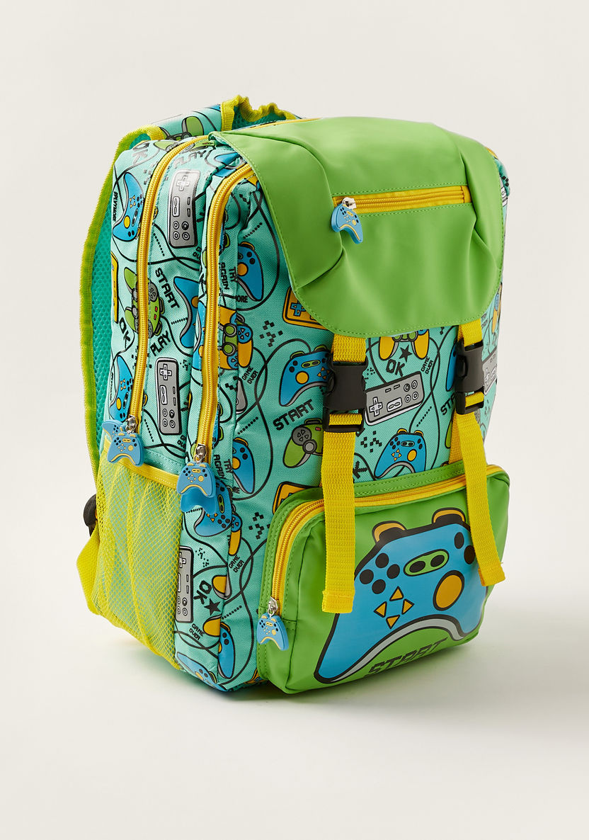 Juniors Printed Backpack with Adjustable Shoulder Straps - 16 inches-Backpacks-image-1