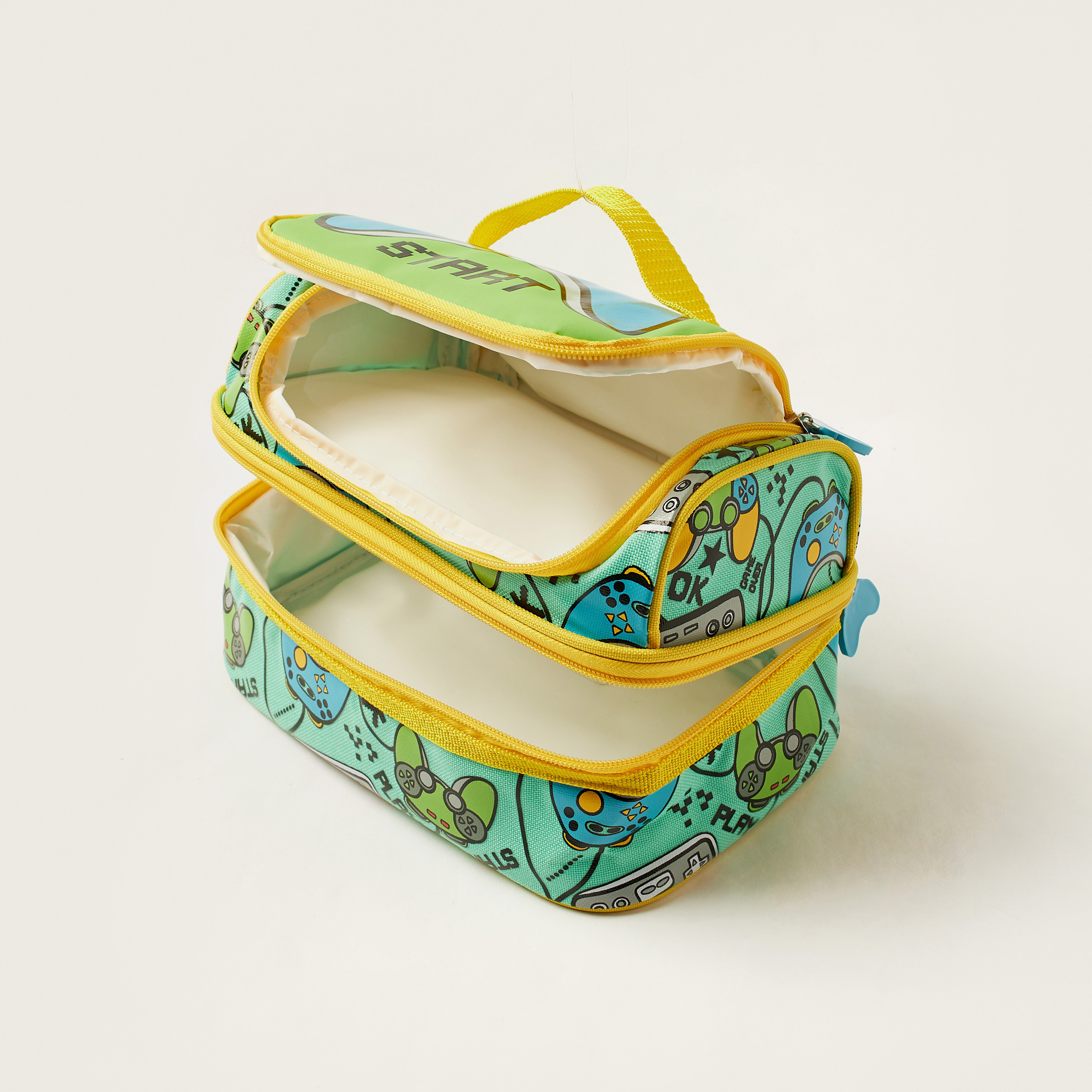 Juniors Gamer Print Lunch Bag with Zip Closure and Top Handle-school-lunchessentials-lunchbags-image-4