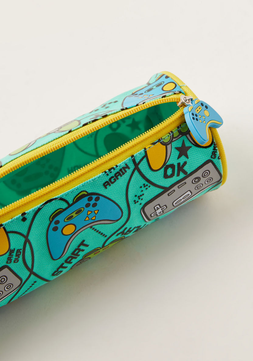 Juniors Gamer Print Pencil Case-Pencil Cases-image-3