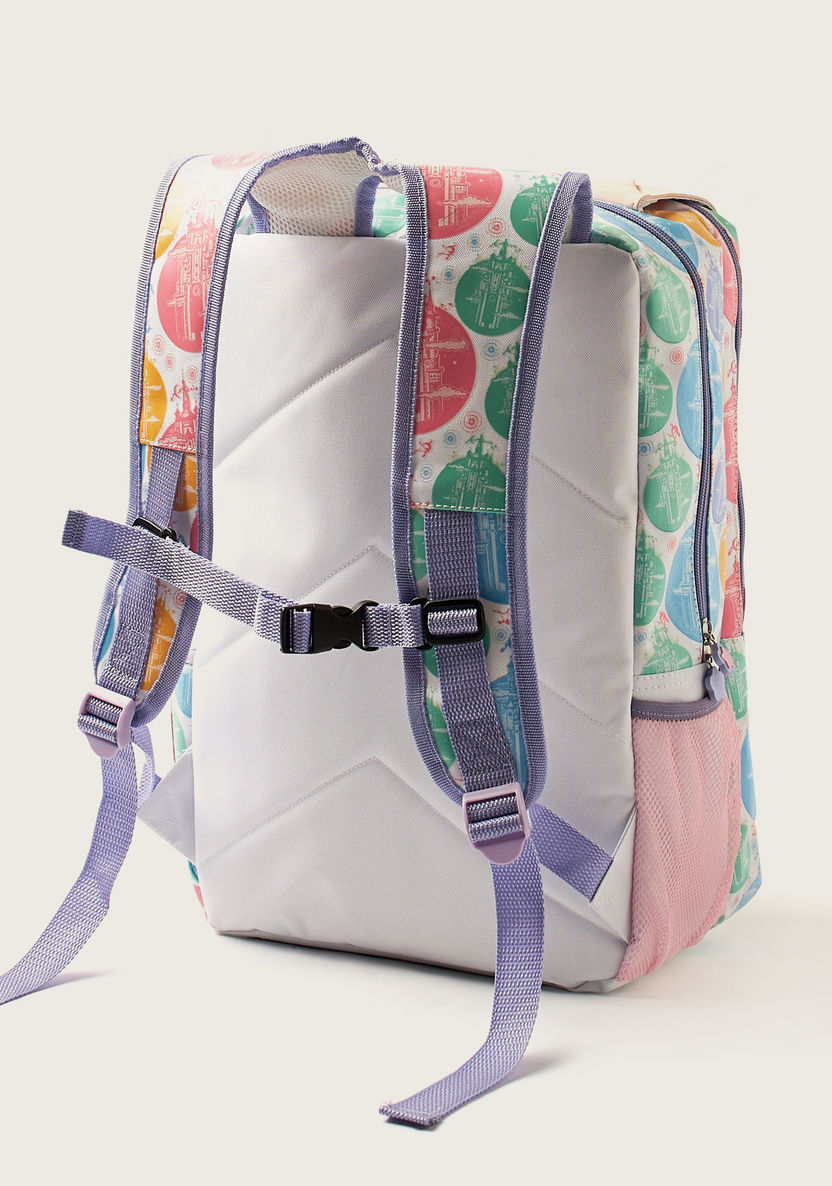 Juniors Castle Print 16-inch Backpack with Adjustable Shoulder Straps-Backpacks-image-4