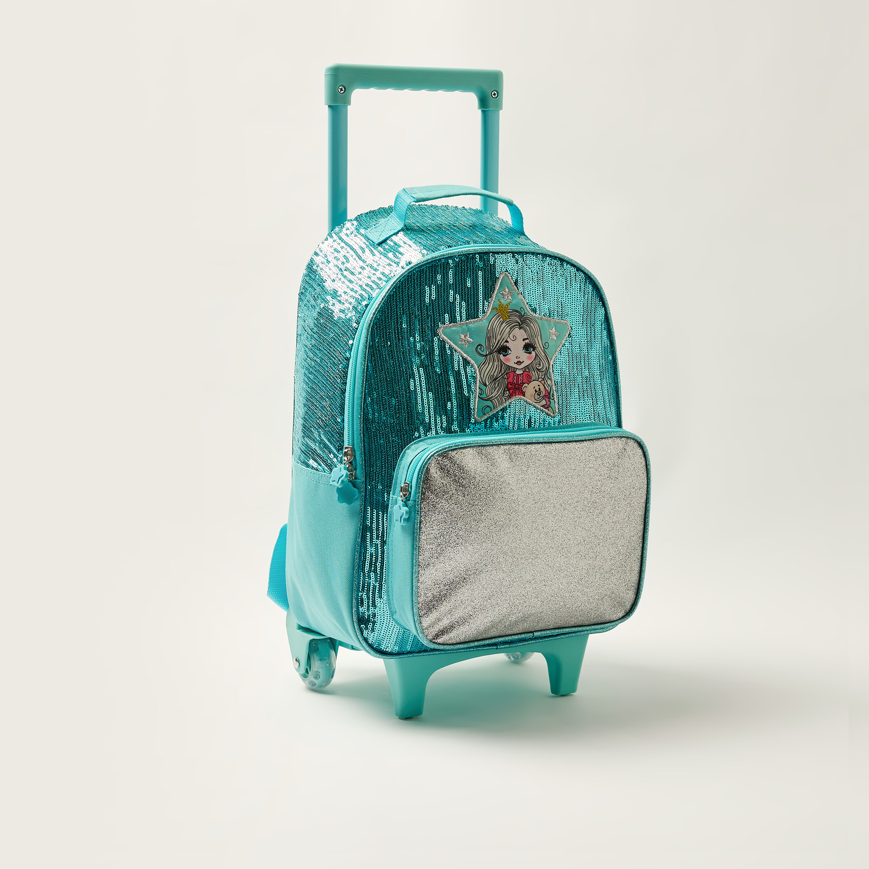 Juniors Embellished 14-inch Trolley Backpack with Zip Closure-school-bagsandbackpacks-trolleybags-image-2