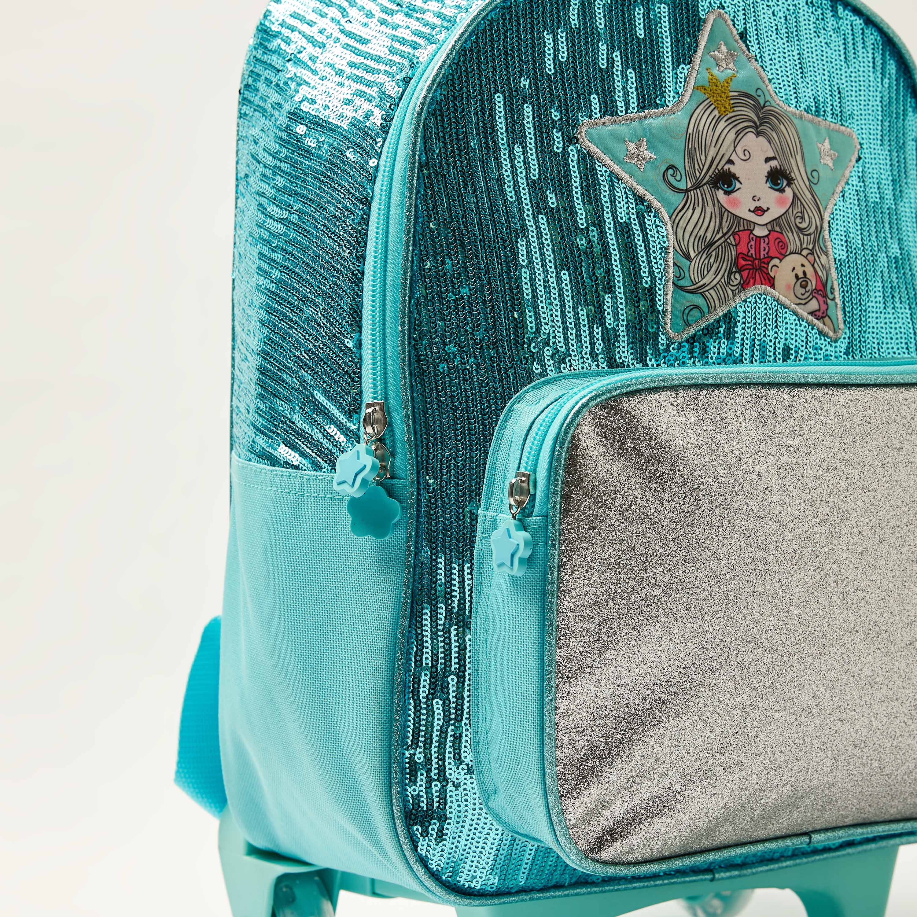 Juniors Embellished 14-inch Trolley Backpack with Zip Closure-school-bagsandbackpacks-trolleybags-image-3
