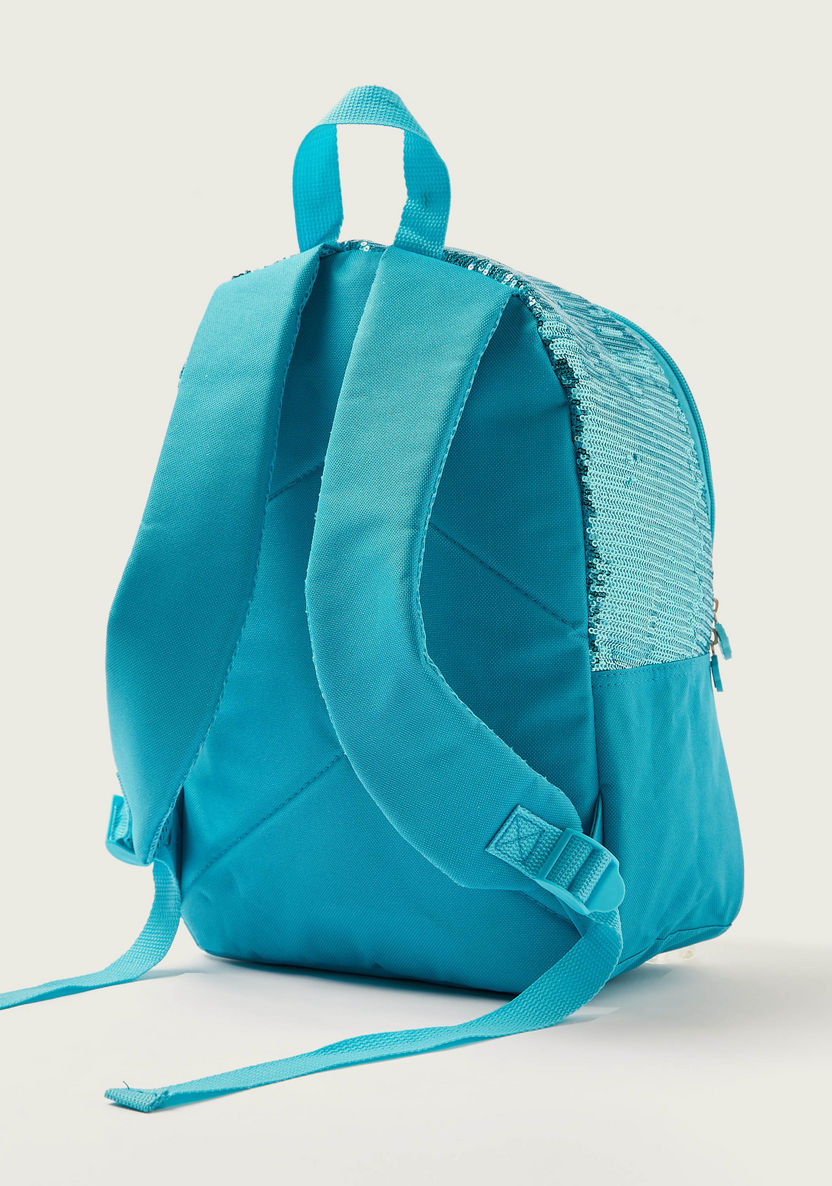 Juniors Sequin Embellished Backpack - 14 inches-Backpacks-image-3