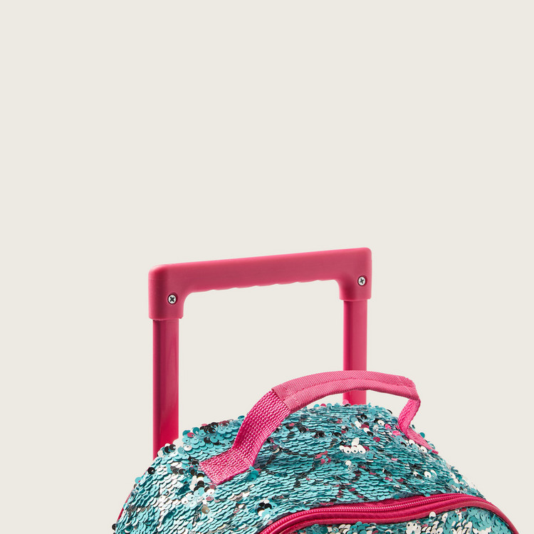 Juniors Sequin Embellished Trolley Backpack - 14 inches