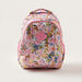 Juniors Floral Print Backpack with Zip Closure and Keychain - 16 inches-Backpacks-thumbnail-0