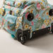 Juniors Floral Print Trolley Backpack with Keychain Charm - 18 inches-Trolleys-thumbnail-4