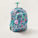Juniors Tropical Print Trolley Backpack with Retractable Handle - 18 inches-Trolleys-thumbnail-1