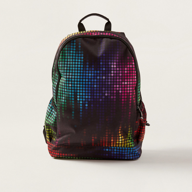 Juniors Printed 18-inch Backpack with Zip Closure
