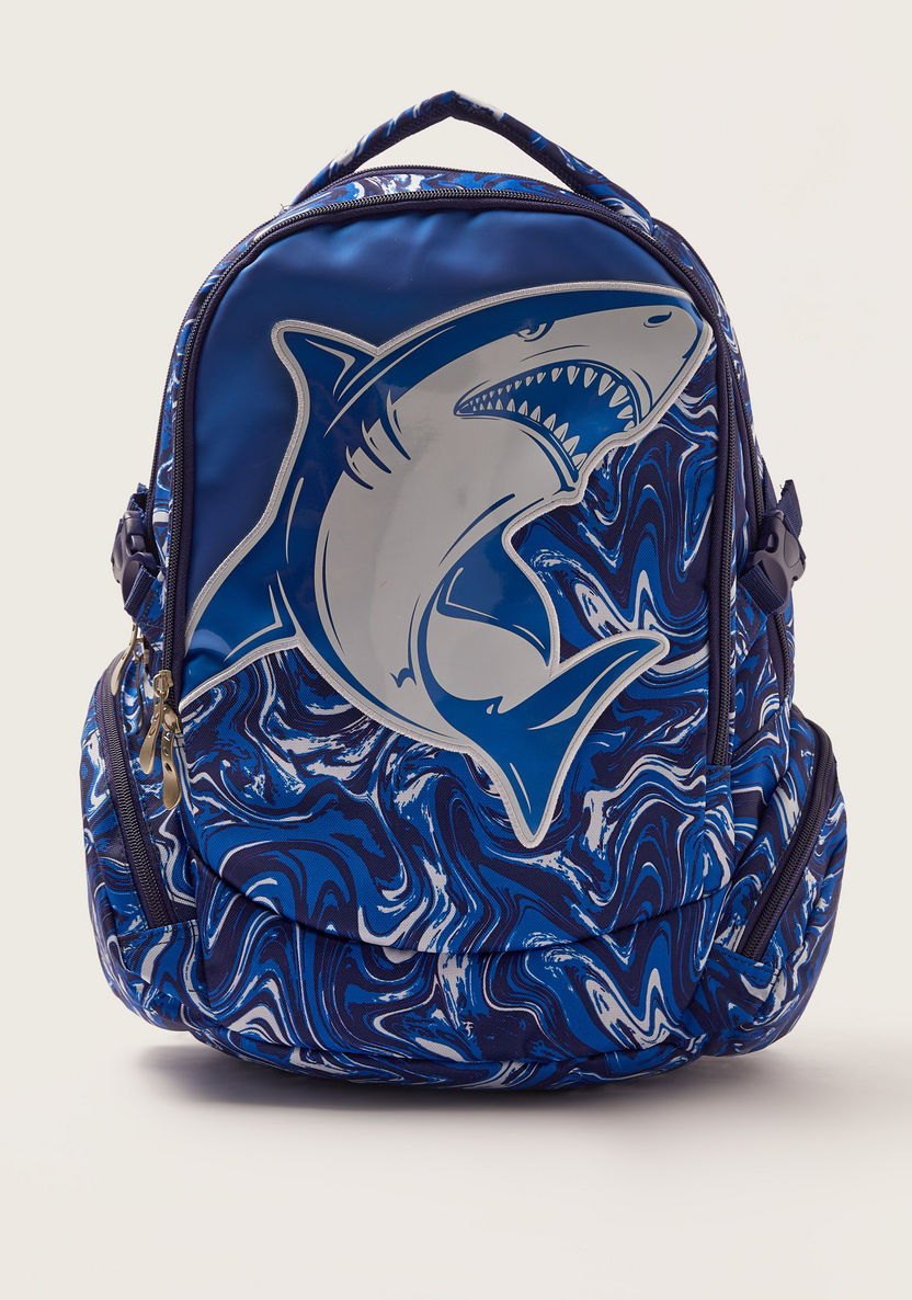 Juniors Printed Backpack - 18 inches-Backpacks-image-0
