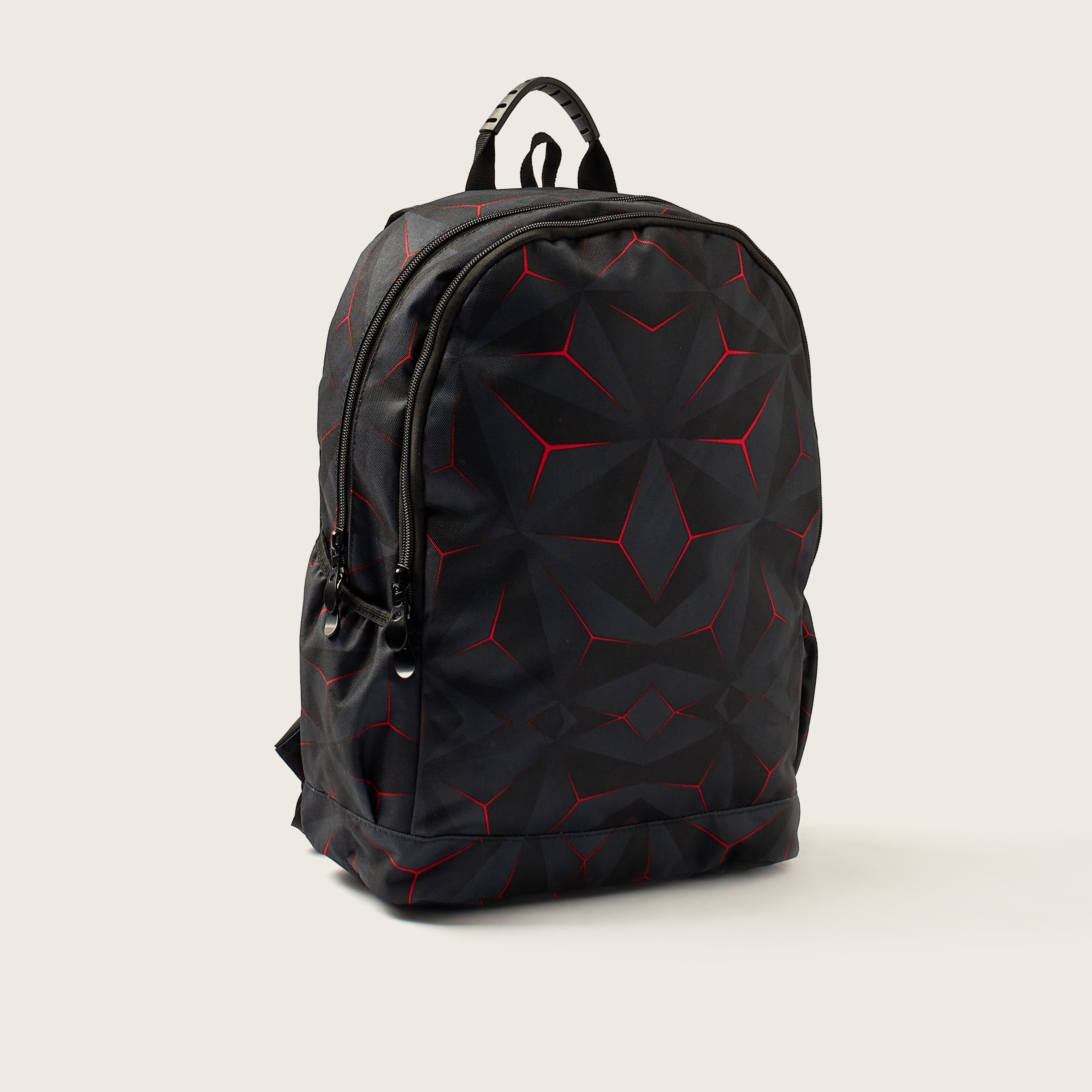 Juniors Abstract Print 18-inch Backpack with Zip Closure-school-bagsandbackpacks-backpacks-image-2