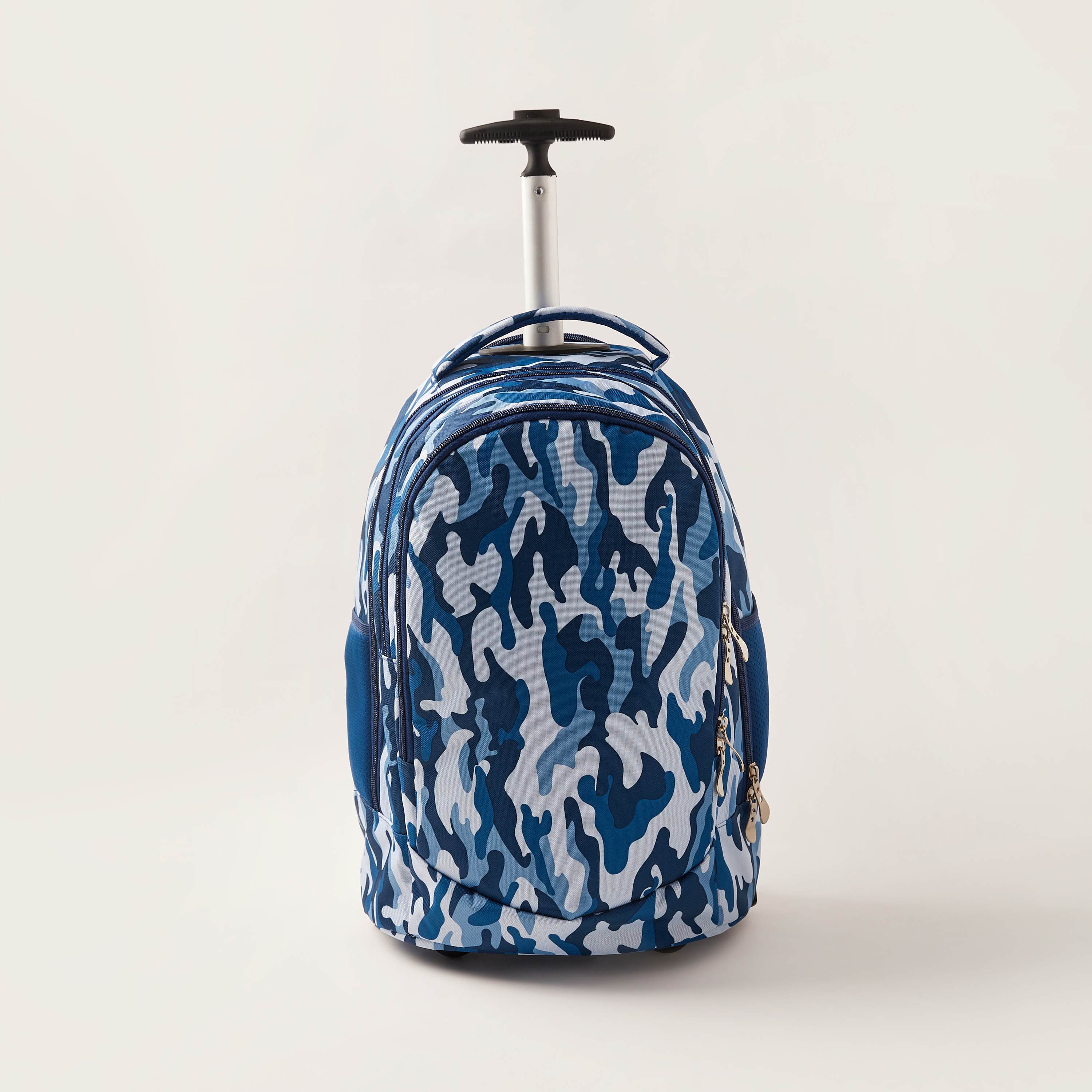 Juniors Camouflage Print Trolley Bag - 18 inches-school-bagsandbackpacks-trolleybags-image-1