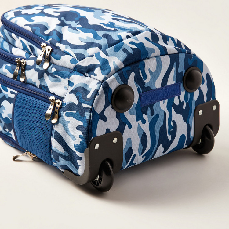Juniors Camouflage Print Trolley Bag - 18 inches