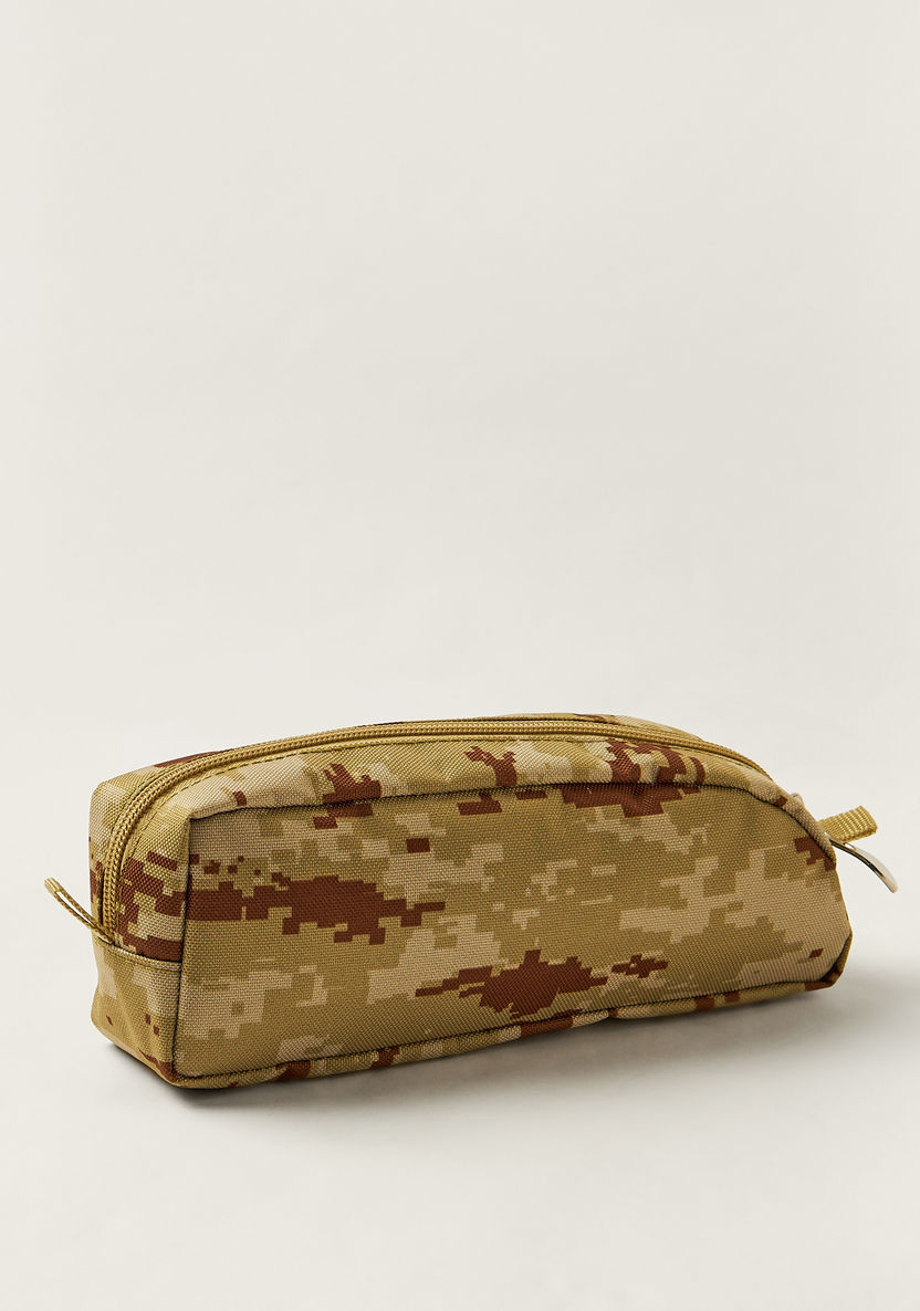 Juniors Camouflage Print Pencil Pouch with Zip Closure-Pencil Cases-image-1