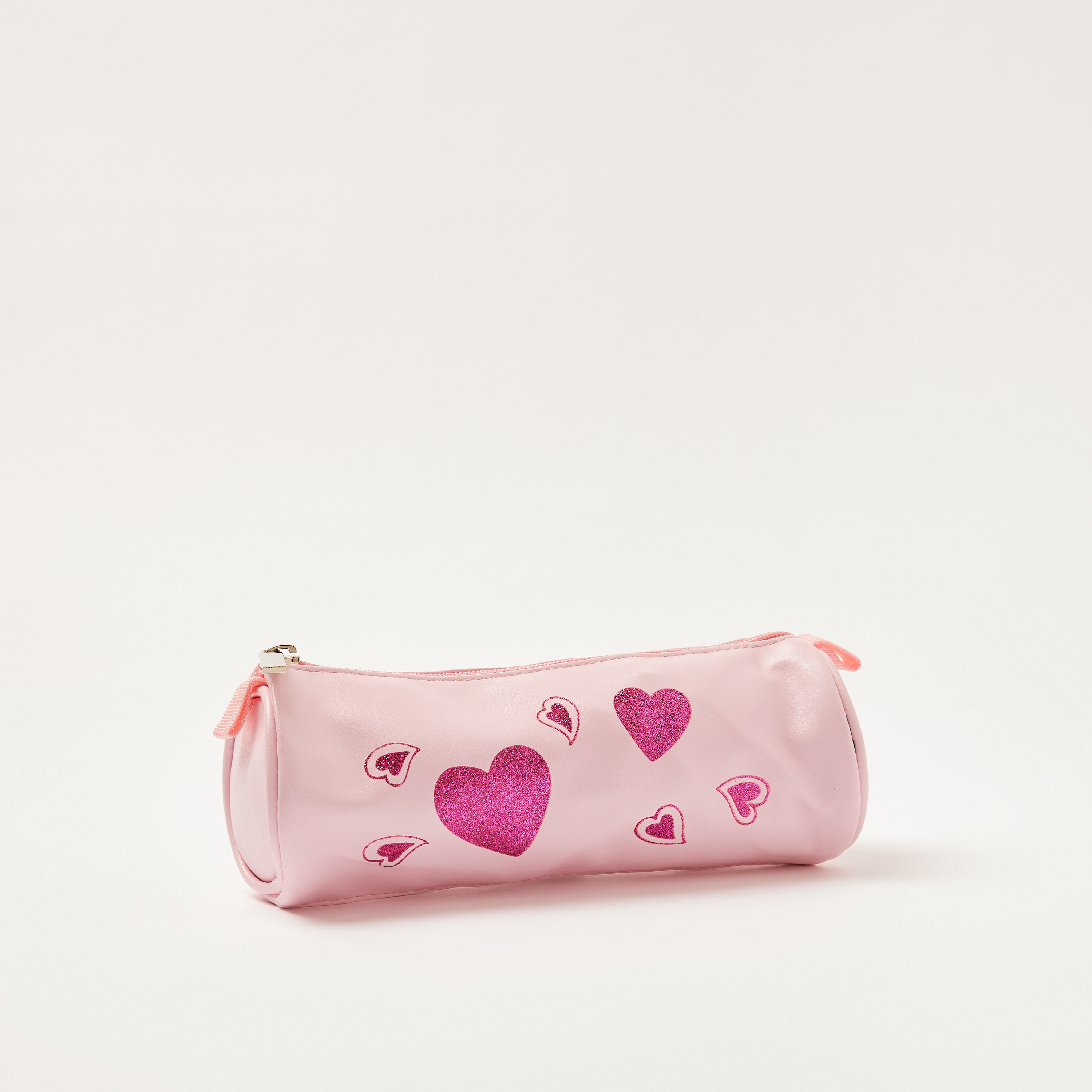 Juniors Heart Print Backpack with Pencil Case - 16 inches-school-bagsandbackpacks-backpacks-image-3