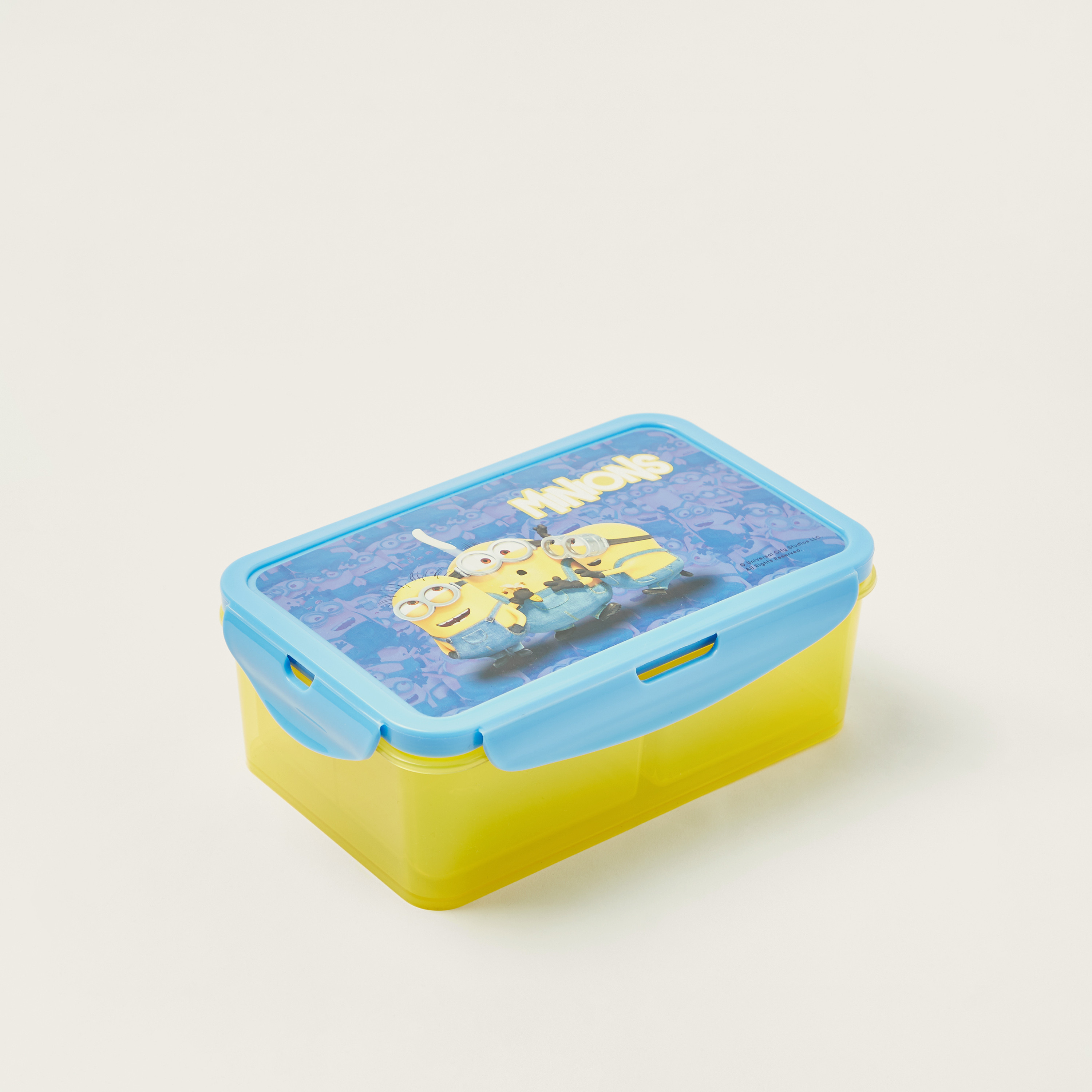 Simba Minion Print Lunch Box with Clip Lock Lid-school-lunchessentials-lunchboxes-image-1