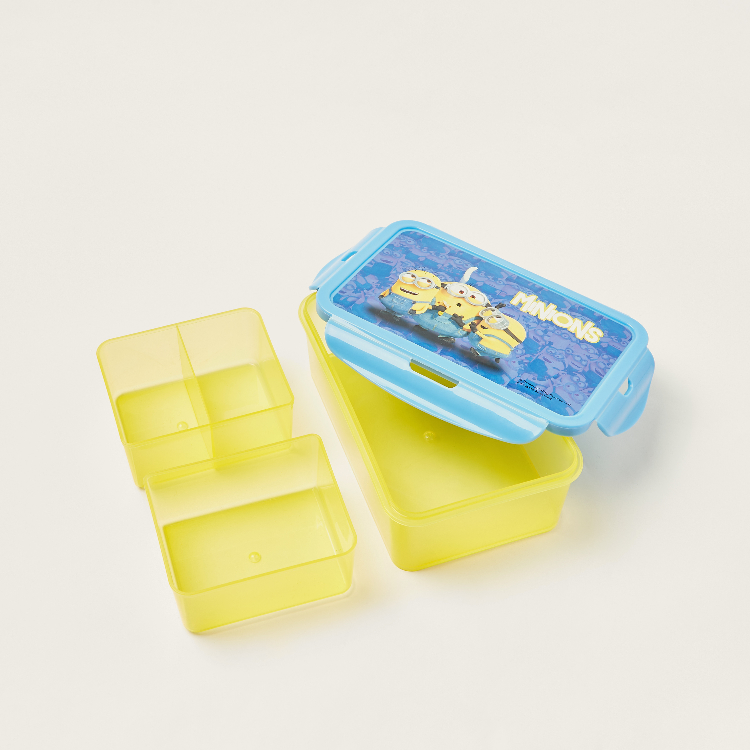 Simba Minion Print Lunch Box with Clip Lock Lid-school-lunchessentials-lunchboxes-image-3