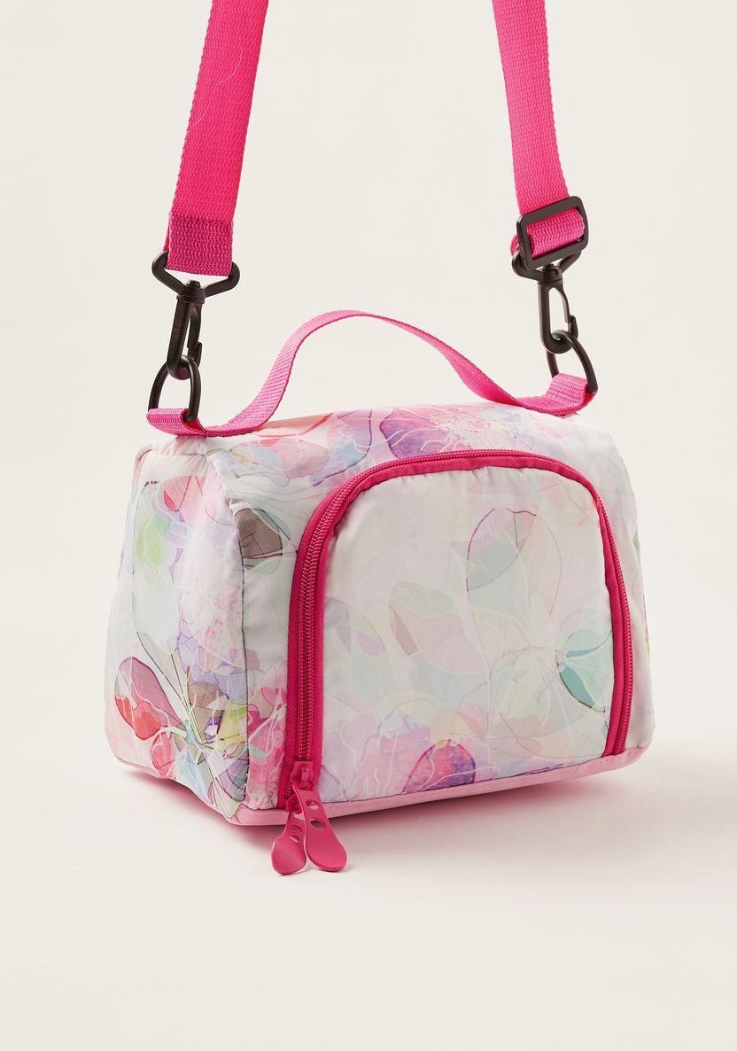 Juniors Printed Lunch Bag with Detachable Strap and Zip Closure-Lunch Bags-image-1