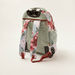 Juniors Floral Print Trolley Backpack with Retractable Handle - 18 inches-Trolleys-thumbnail-3