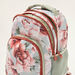 Juniors Floral Print Trolley Backpack with Retractable Handle - 18 inches-Trolleys-thumbnail-5