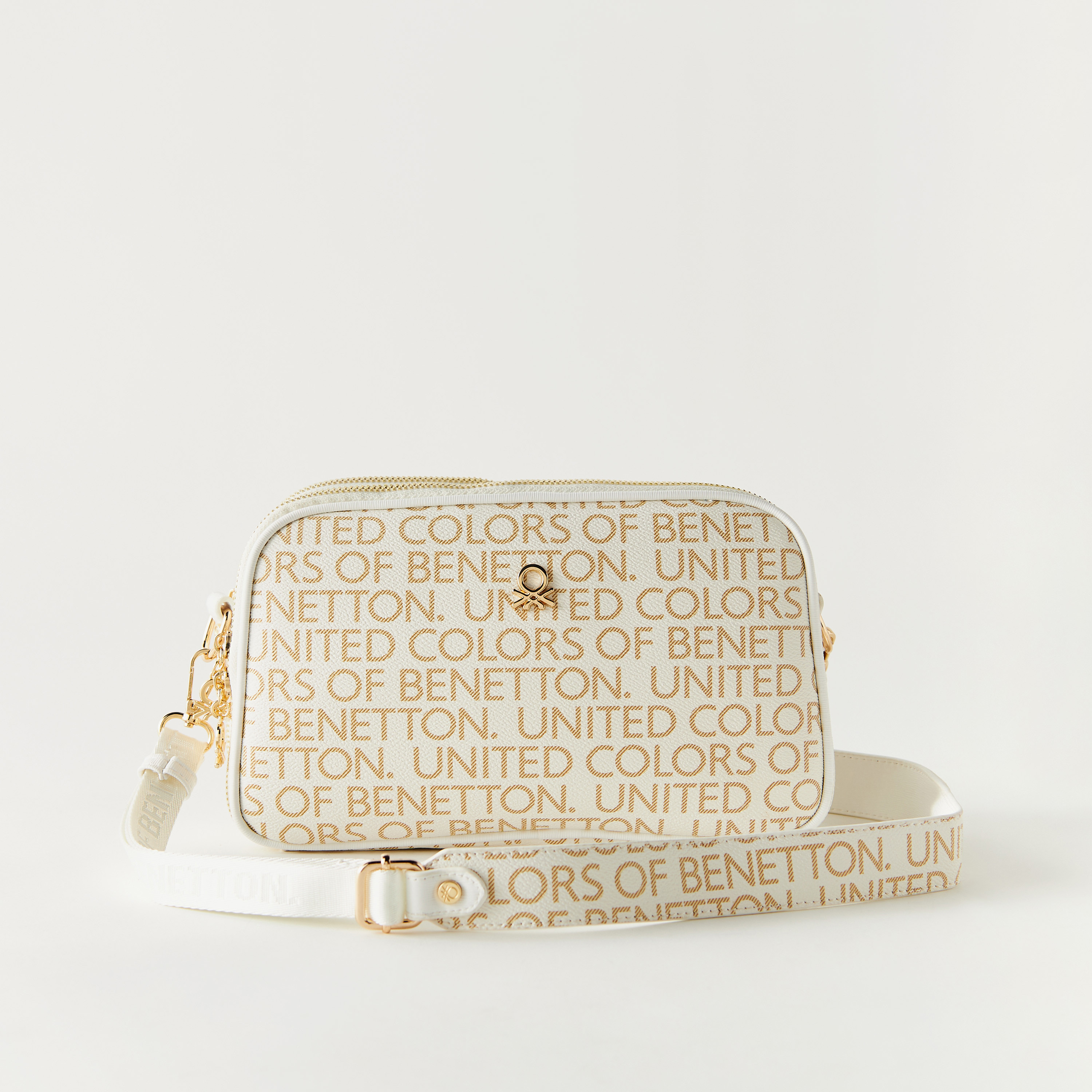 Buy Women's United Colors of Benetton All-Over Logo Print Crossbody Bag  Online | Centrepoint KSA