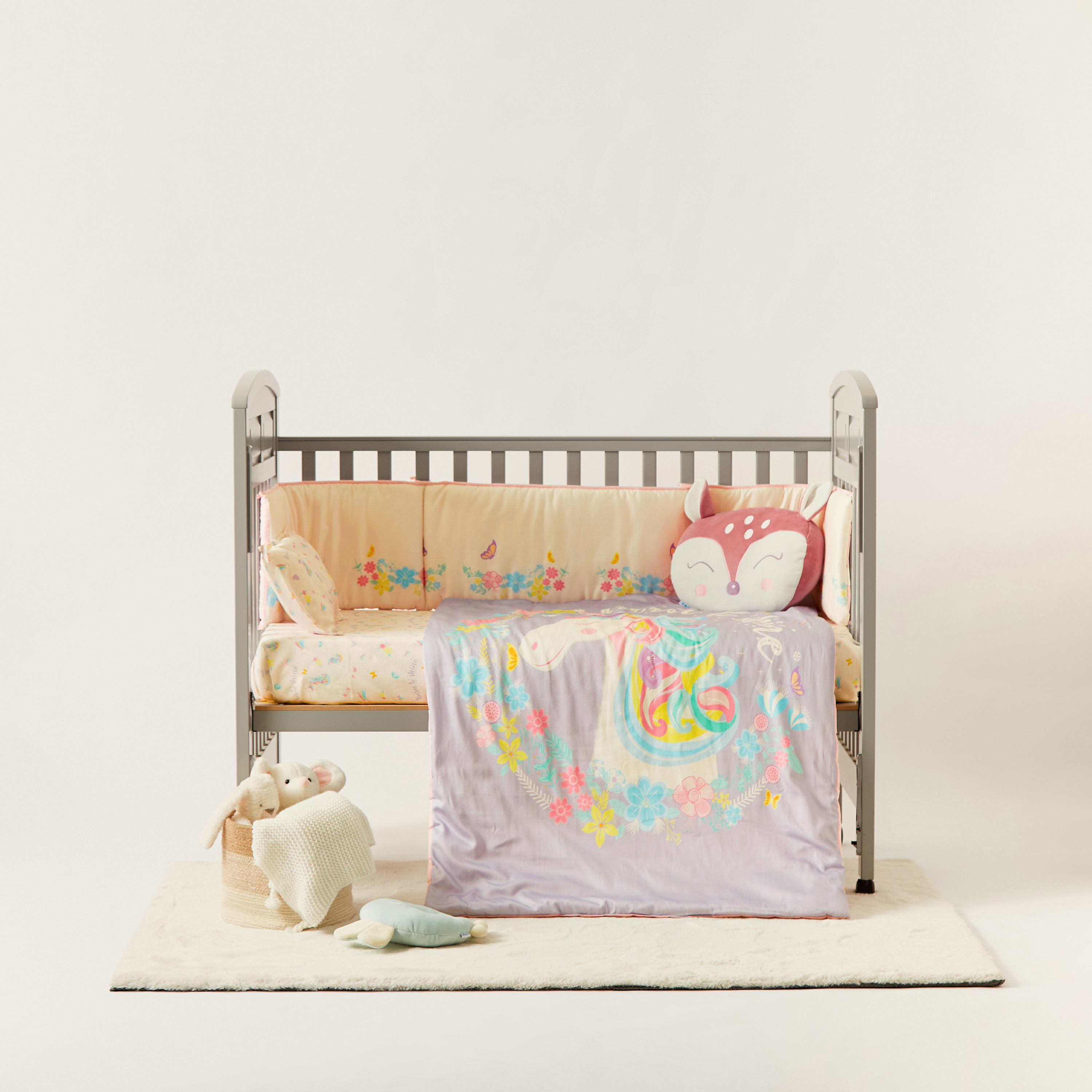 Fancy Fluff Unicorn Print 4-Piece Organic Bedding Set-baby-nursery-babybedding-image-2