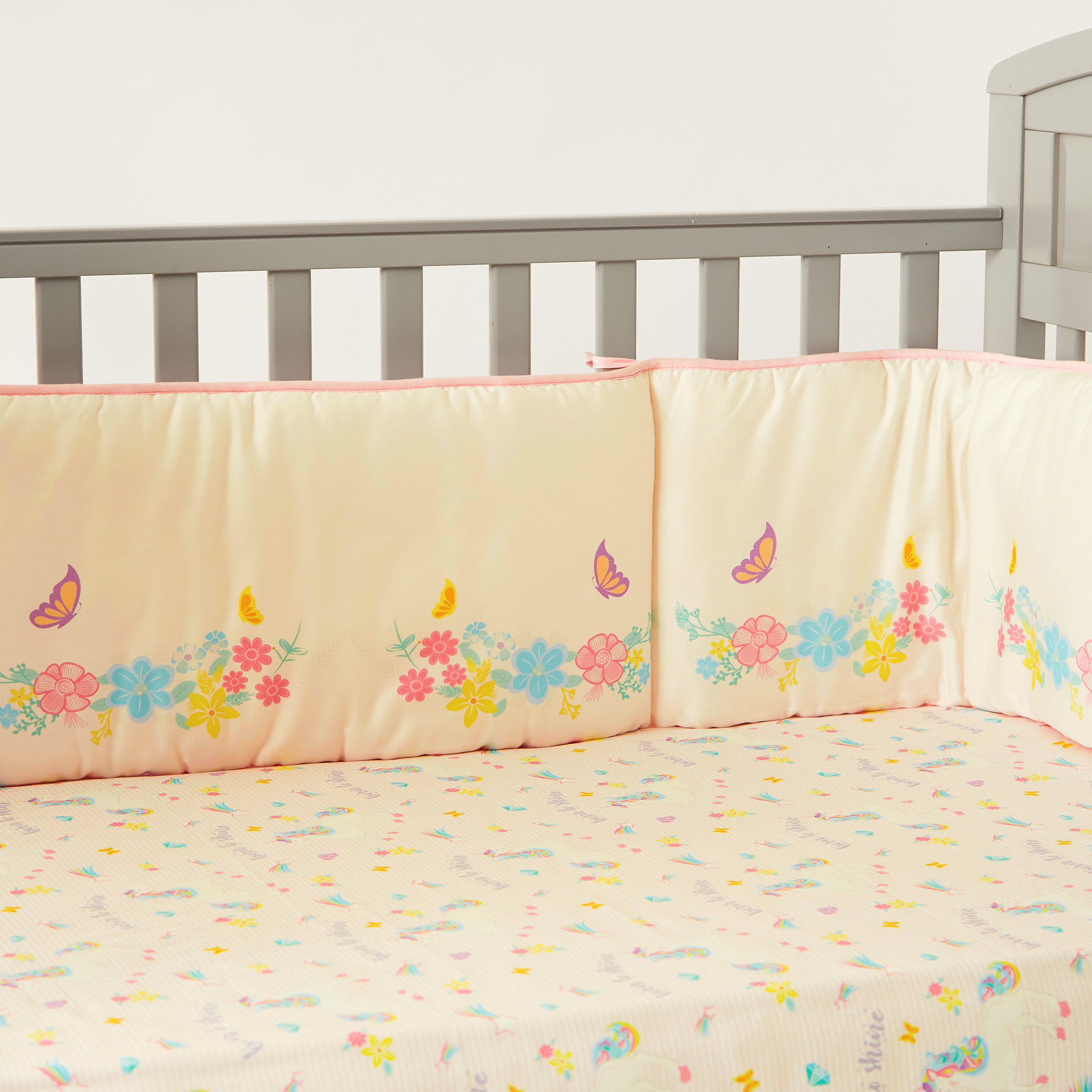 Fancy Fluff Unicorn Print 4-Piece Organic Bedding Set-baby-nursery-babybedding-image-6