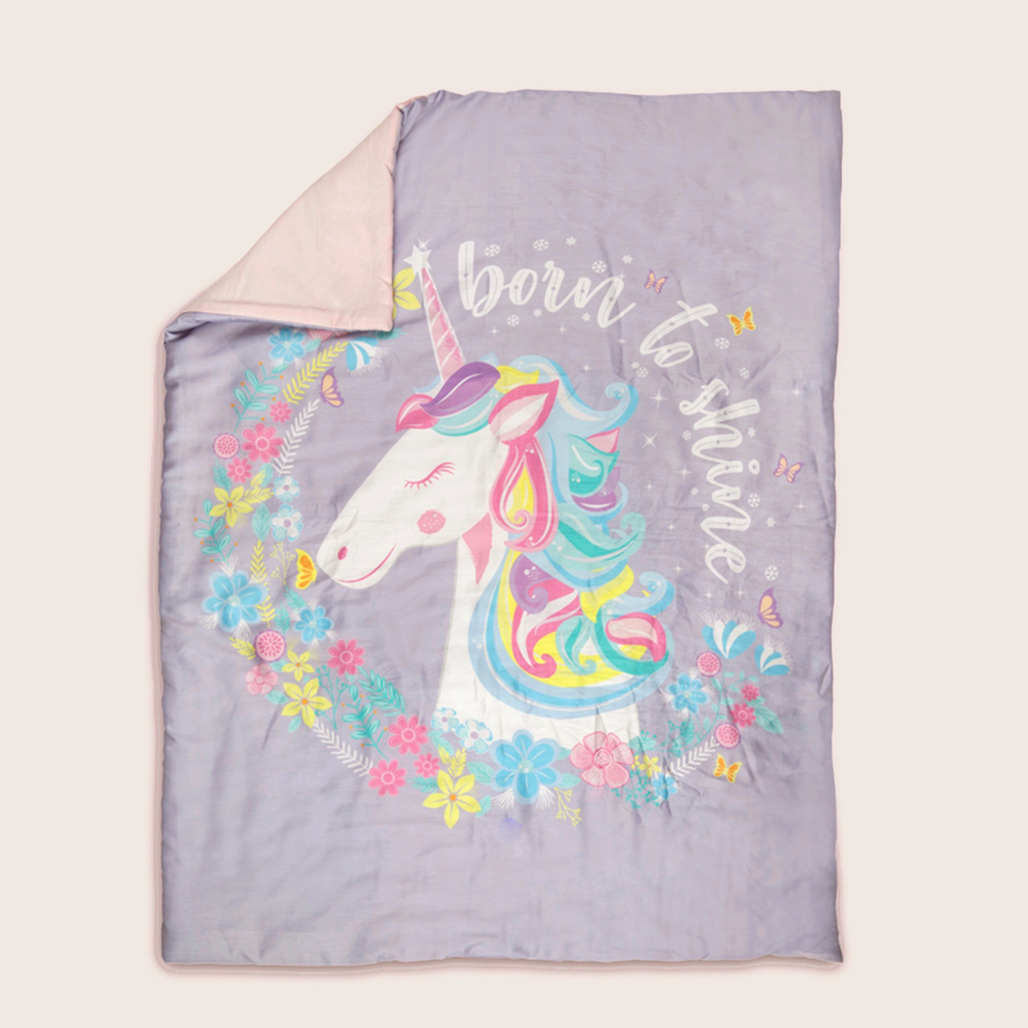 Fancy Fluff Unicorn Print 4-Piece Organic Bedding Set-baby-nursery-babybedding-image-8