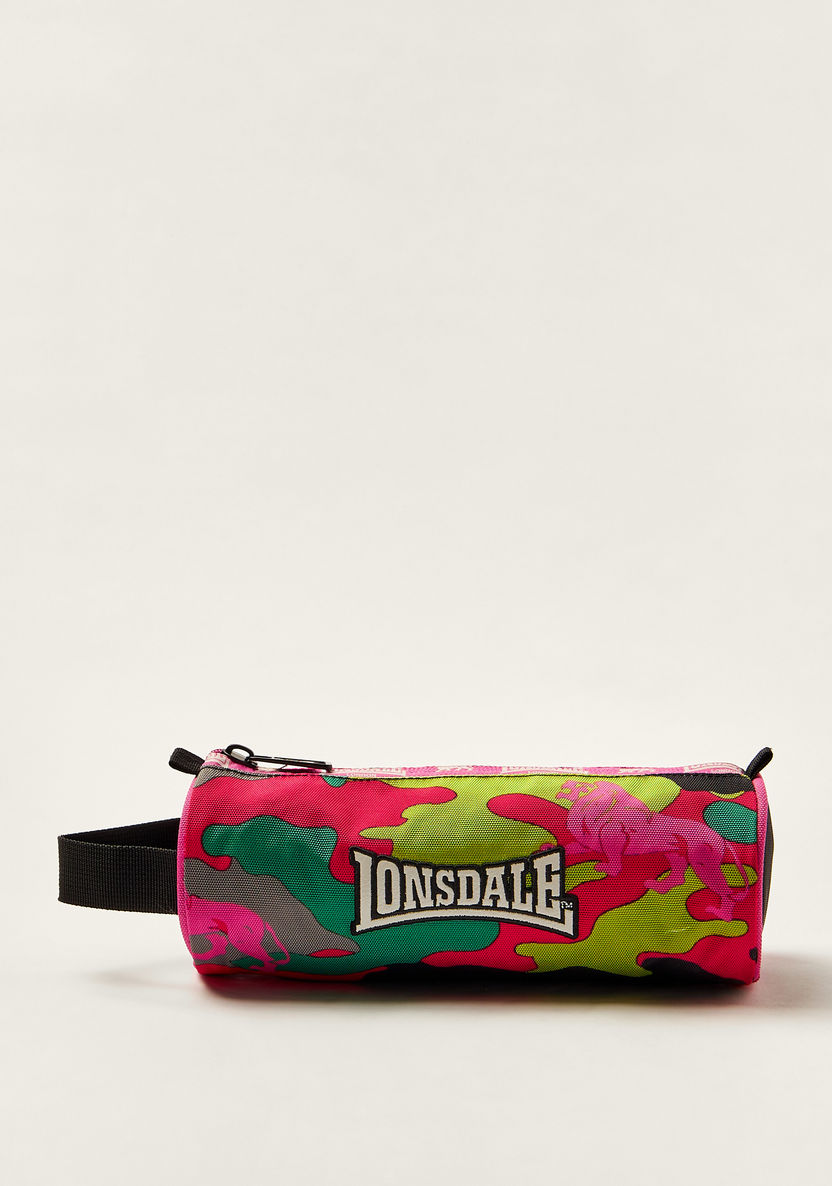 Lonsdale Printed Pencil Pouch with Zip Closure-Pencil Cases-image-0