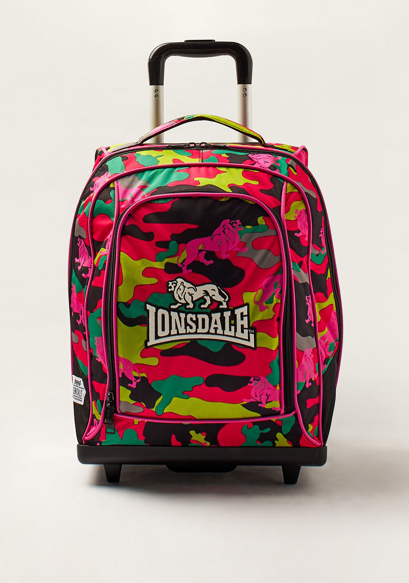 Lonsdale Printed Trolley Backpack - 18 inches-Trolleys-image-0