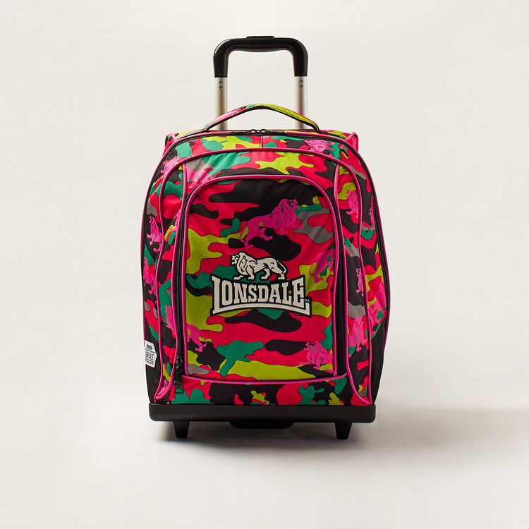 Lonsdale Printed Trolley Backpack - 18 inches