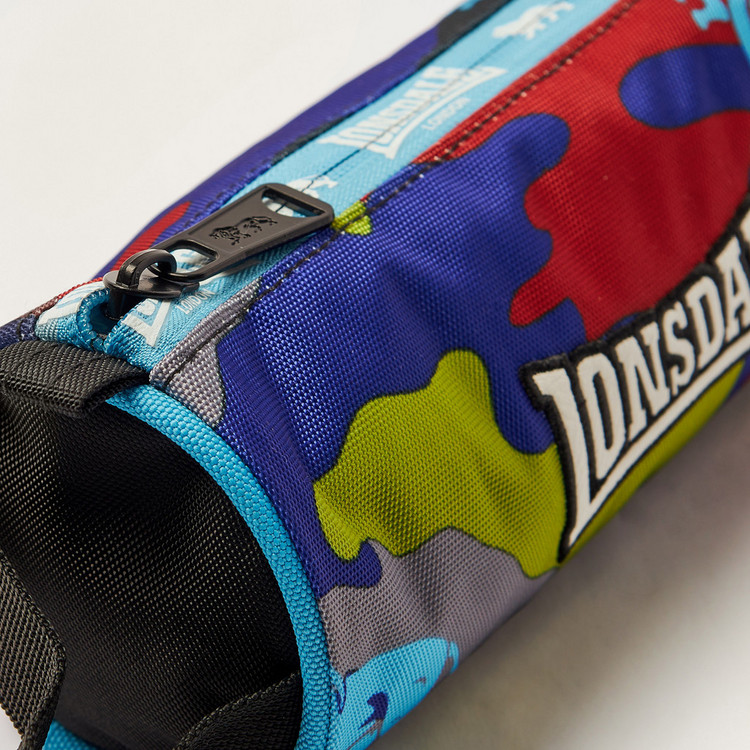 Lonsdale Printed Pencil Pouch with Zip Closure