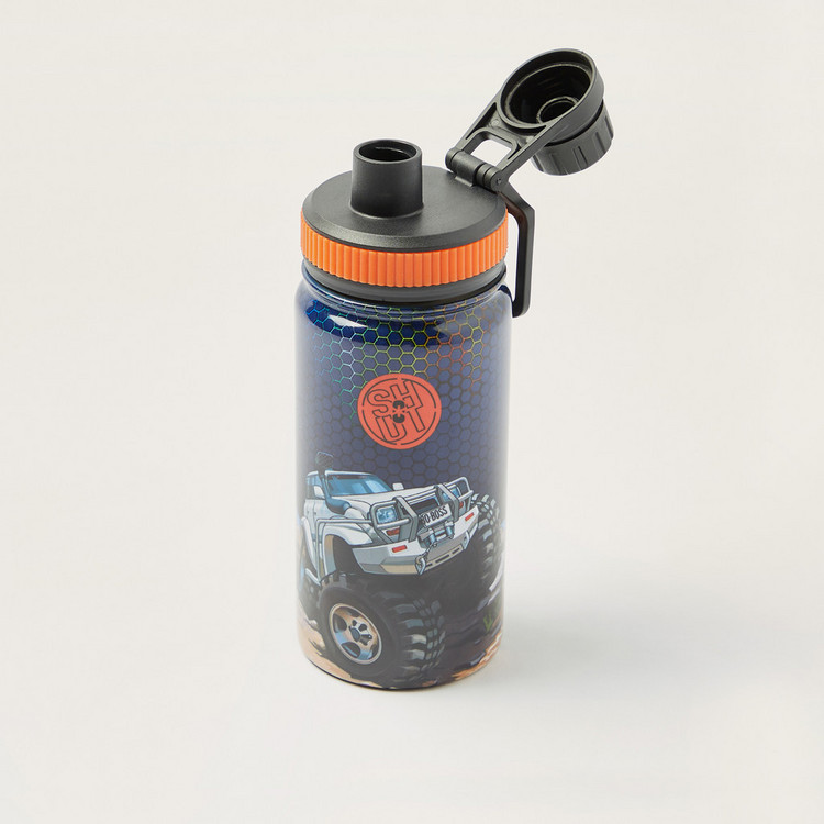SHOUT Car Print Water Bottle with Spout - 630 ml