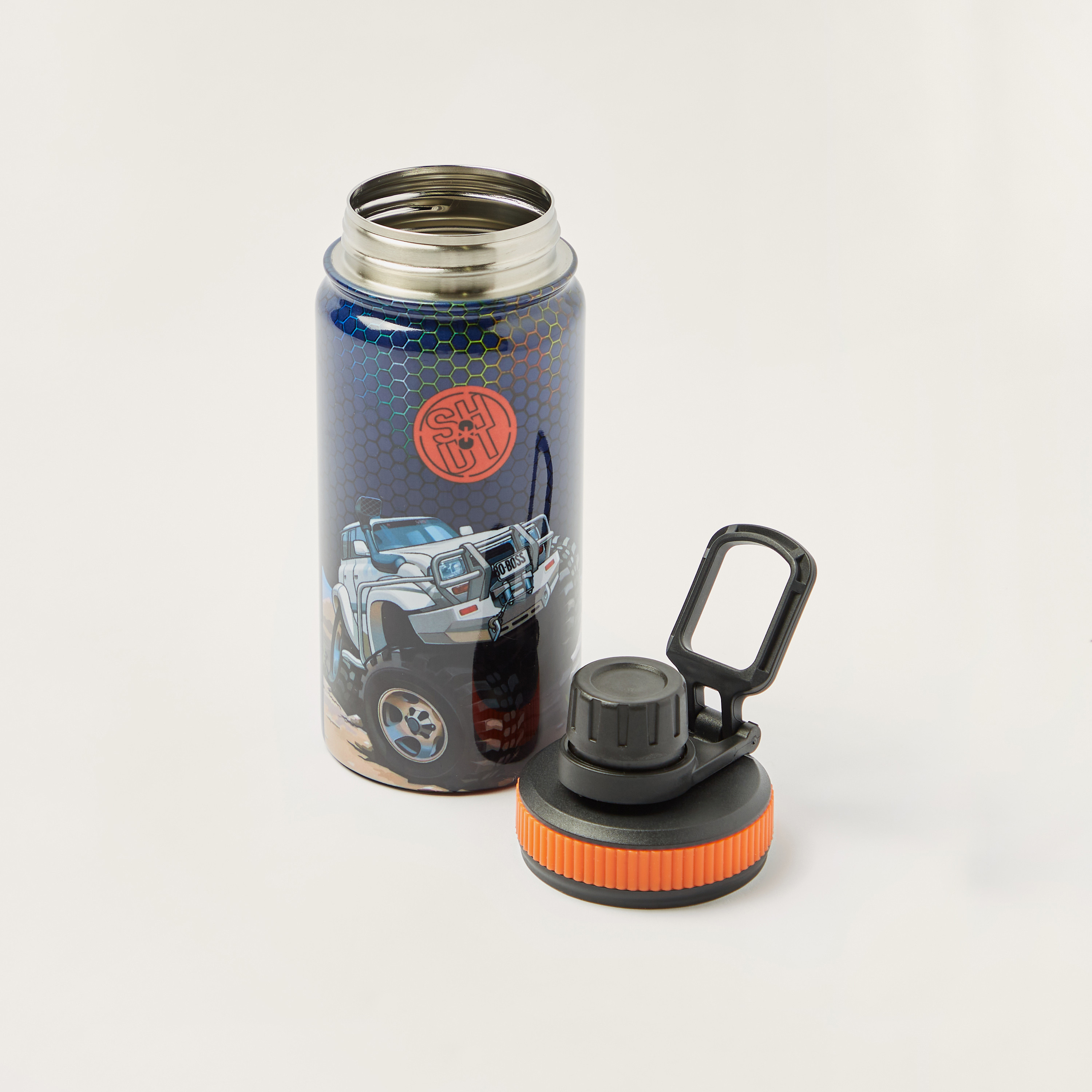قارورة مياه بفوهة وطبعات سيارة من شاوت - 630 مل-school-waterbottles-image-4