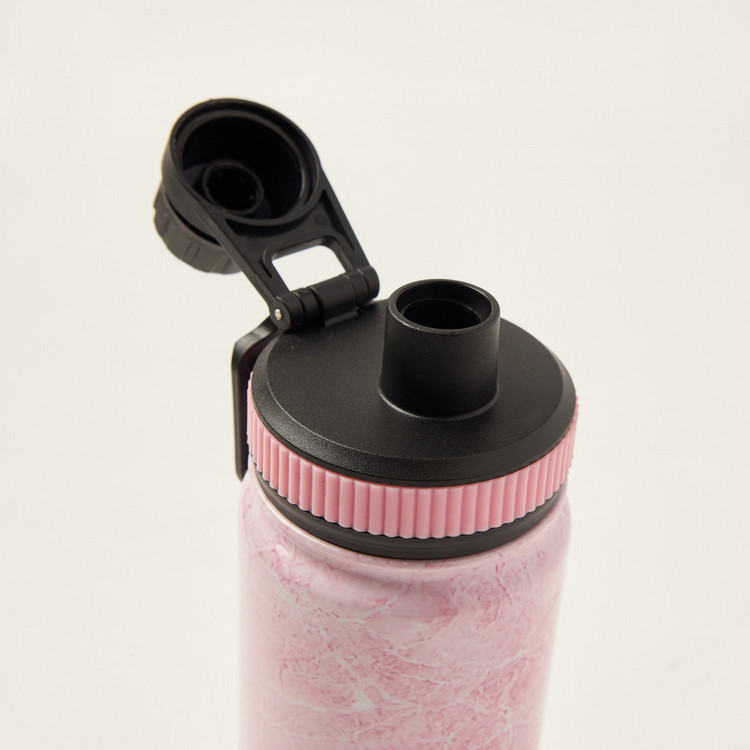 SHOUT Marble Print Stainless Steel Water Bottle - 630 ml