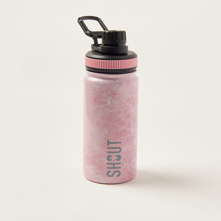 SHOUT Marble Print Stainless Steel Water Bottle - 630 ml