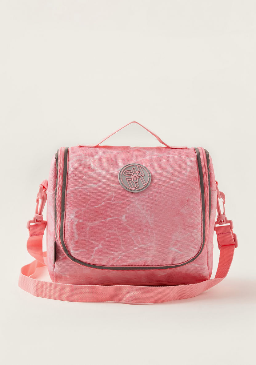 SHOUT Marble Print Lunch Bag with Shoulder Strap-Lunch Bags-image-0