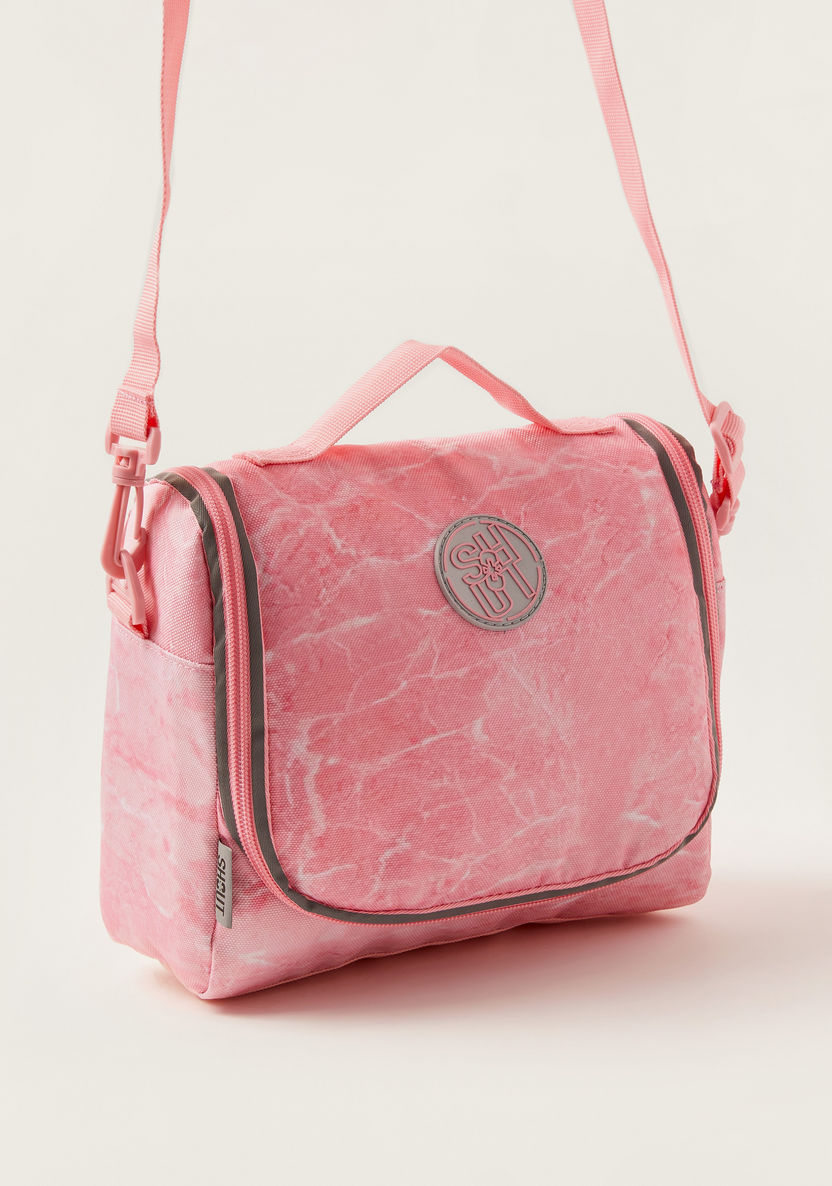 SHOUT Marble Print Lunch Bag with Shoulder Strap-Lunch Bags-image-1