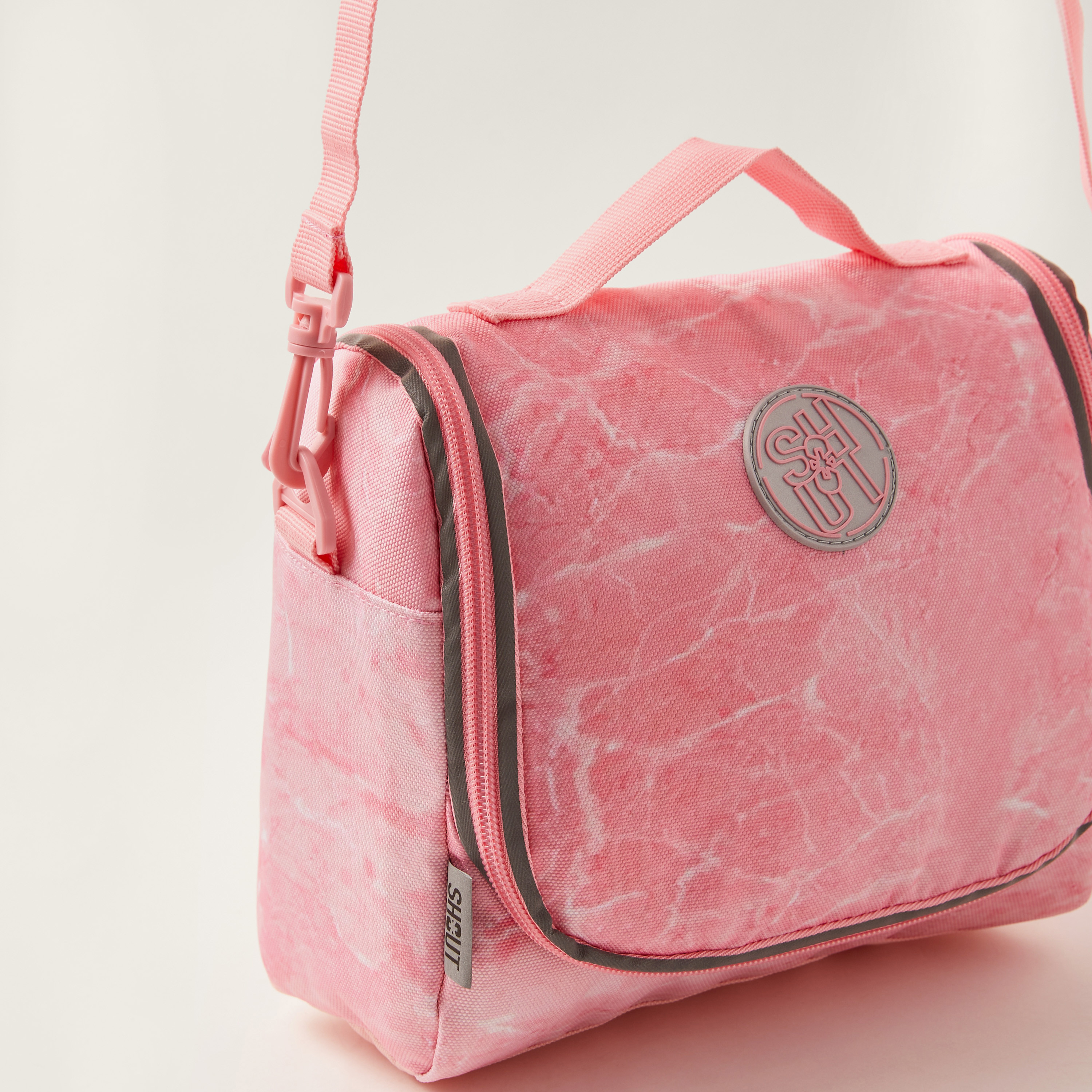 SHOUT Marble Print Lunch Bag with Shoulder Strap-school-lunchessentials-lunchbags-image-3