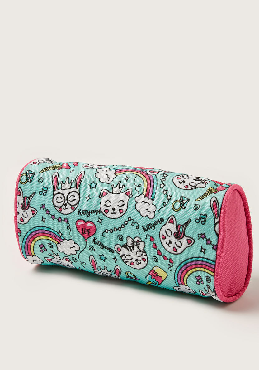 SHOUT Printed Pencil Case with Zip Closure-Pencil Cases-image-3