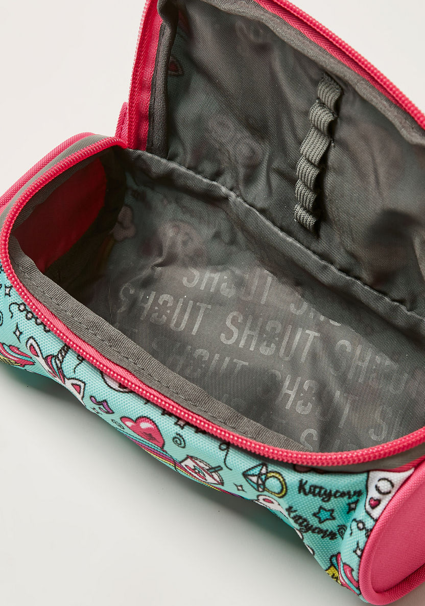 SHOUT Printed Pencil Case with Zip Closure-Pencil Cases-image-4