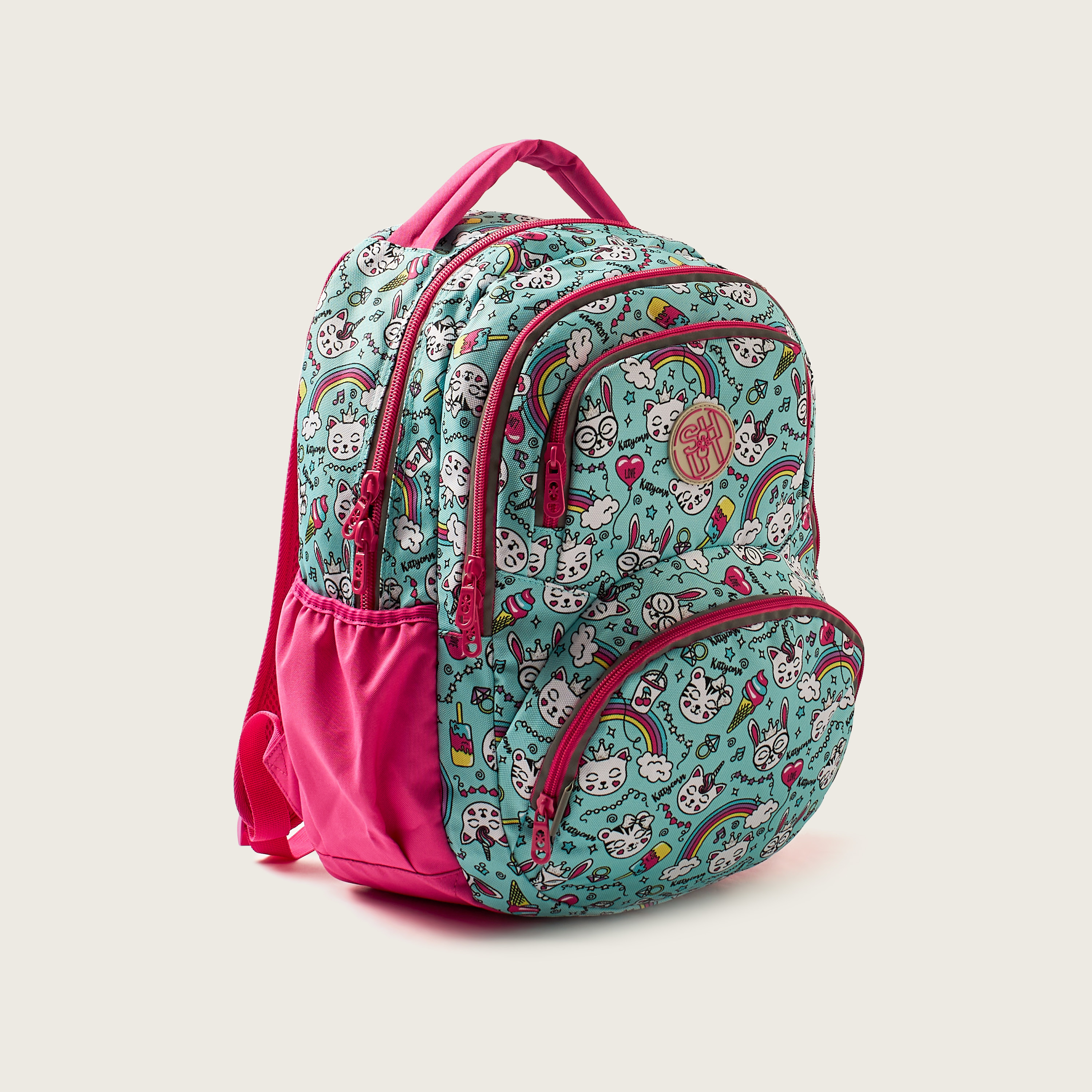 SHOUT Printed Backpack with Adjustable Shoulder Straps - 18 inches-school-bagsandbackpacks-backpacks-image-2