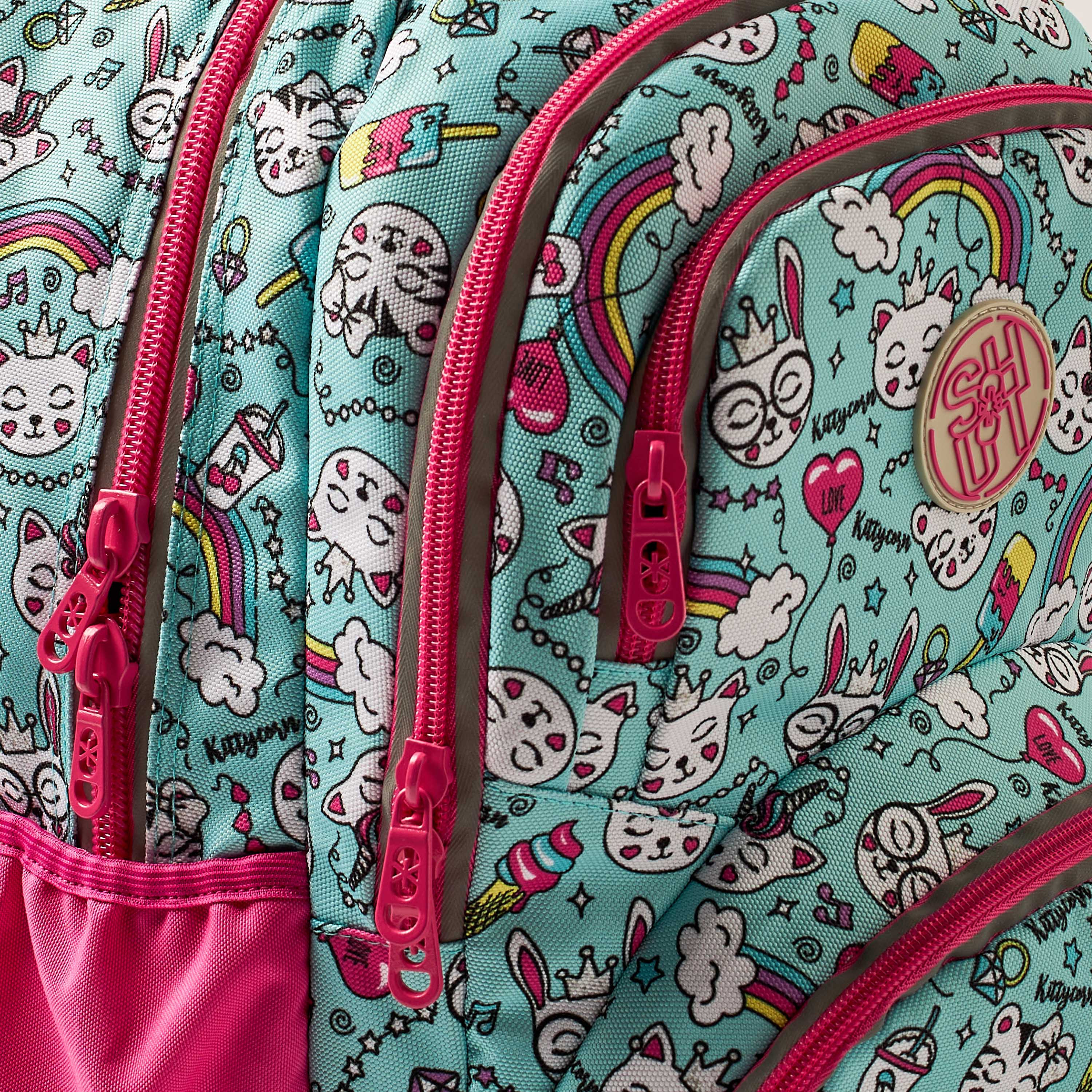 SHOUT Printed Backpack with Adjustable Shoulder Straps - 18 inches-school-bagsandbackpacks-backpacks-image-3