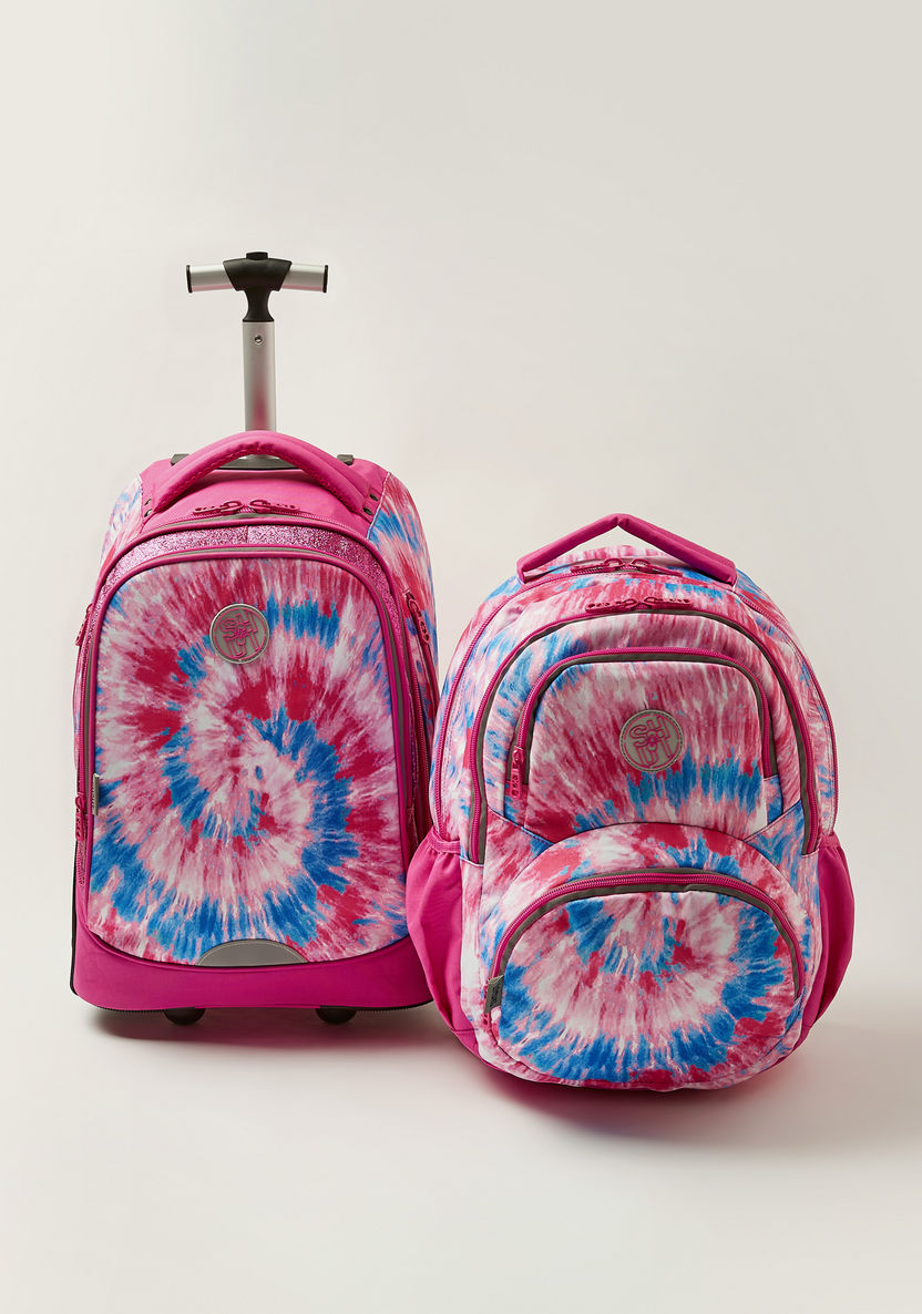 SHOUT Printed Backpack with Adjustable Shoulder Straps and Zip Closure - 18 inches-Backpacks-image-5