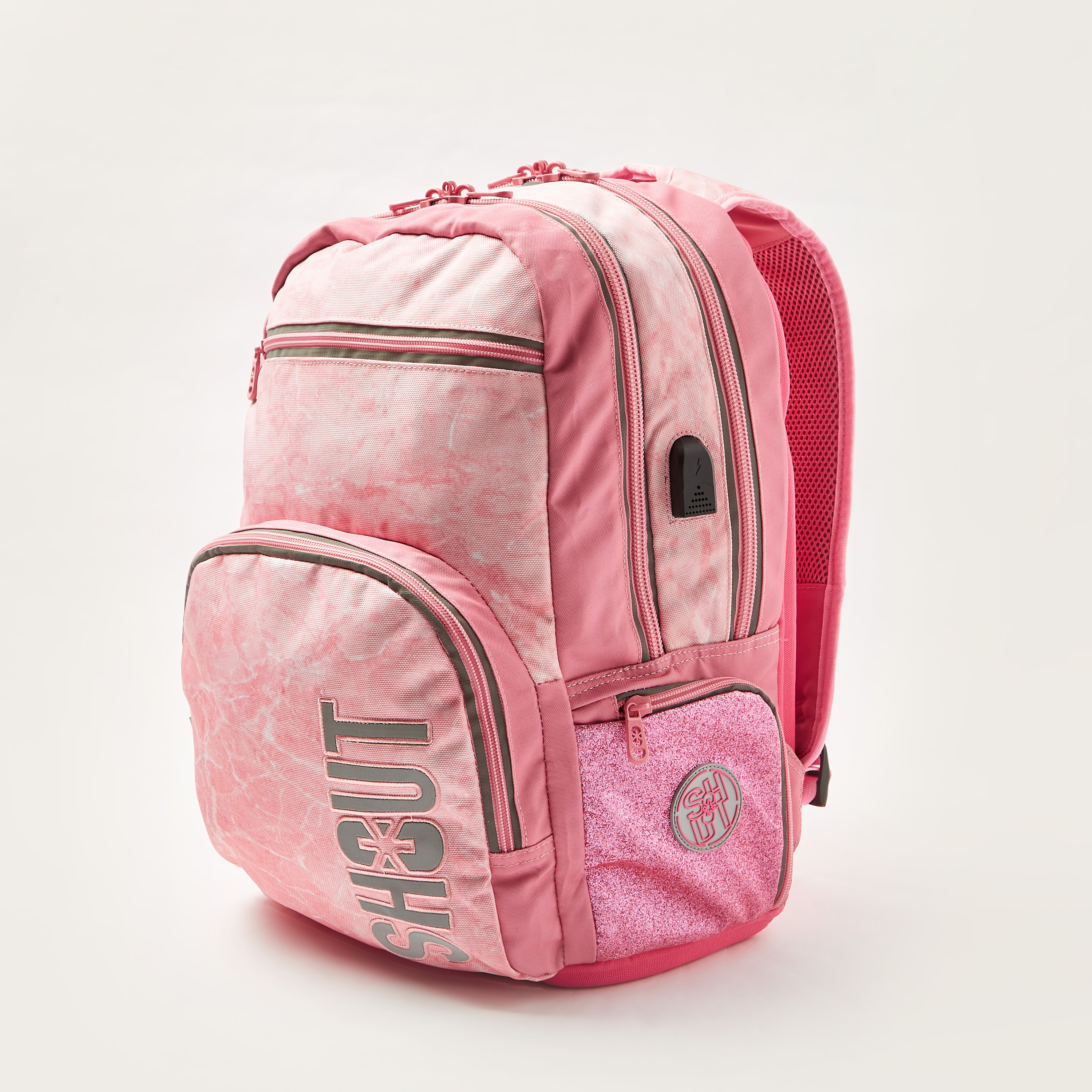 SHOUT Printed Backpack with Zip Closure - 18 inches-school-bagsandbackpacks-backpacks-image-2